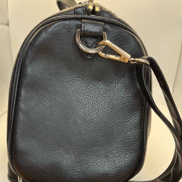 Coach Black Pebbled Leather Satchel - Picture 4 of 7